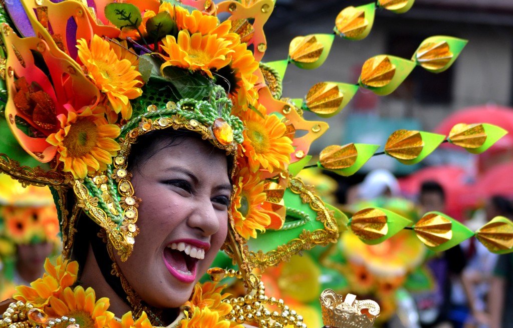 Props used in sinulog festival picture